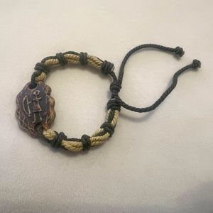 - New Draw string “Ancient Totem Hunting” adjustable woven bracelet